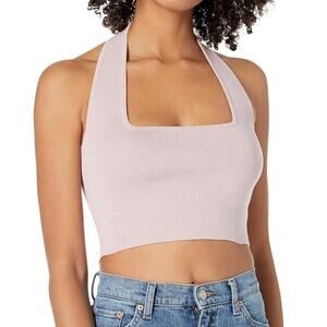 The Drop Women's Greta Fitted Square-Neck Halter Top